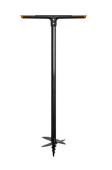 Hand drill isolated on white background. Ground drill.