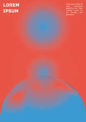 Vector Gradient Colorful Cover. Holographic Abstract Background Poster Design Template.