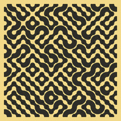 Color truchet tiling connections illustration