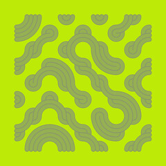 Color truchet tiling connections illustration