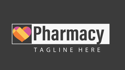 heart pharmacy health care logo.