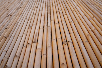 Background and texture of bamboo wall or fence