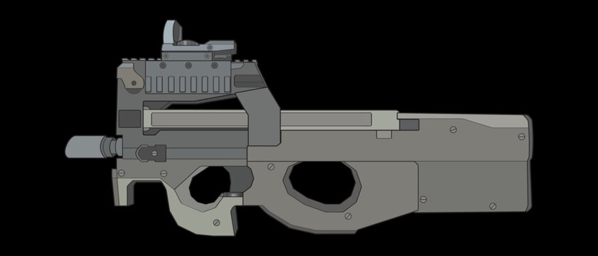 recommend clip art: Firearms line art style, Shooting gun, Weapon illustration, Vector Line, Gun illustration, Modern Gun, Military concept, Pistol line art for training
                    