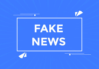 Fake news Colorful label sign template. Fake news symbol web banner.
