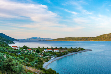 The famous beach of Agios Dimitrios in Alonissos island, Greece