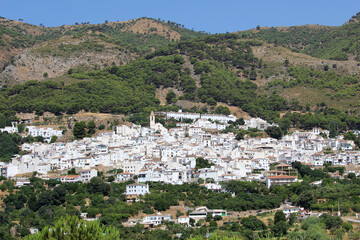 Fototapeta na wymiar Landscape of Casarabonela, a town in the province of Malaga