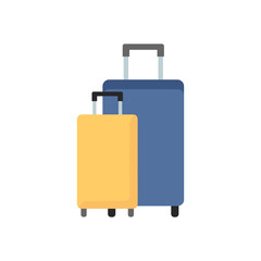Two suitcases. Flat vector illustration.