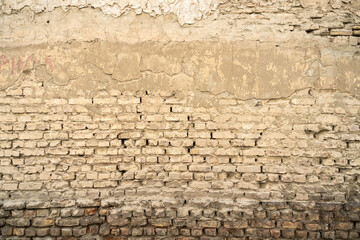 Old brick wall. Nice vintage textured background.