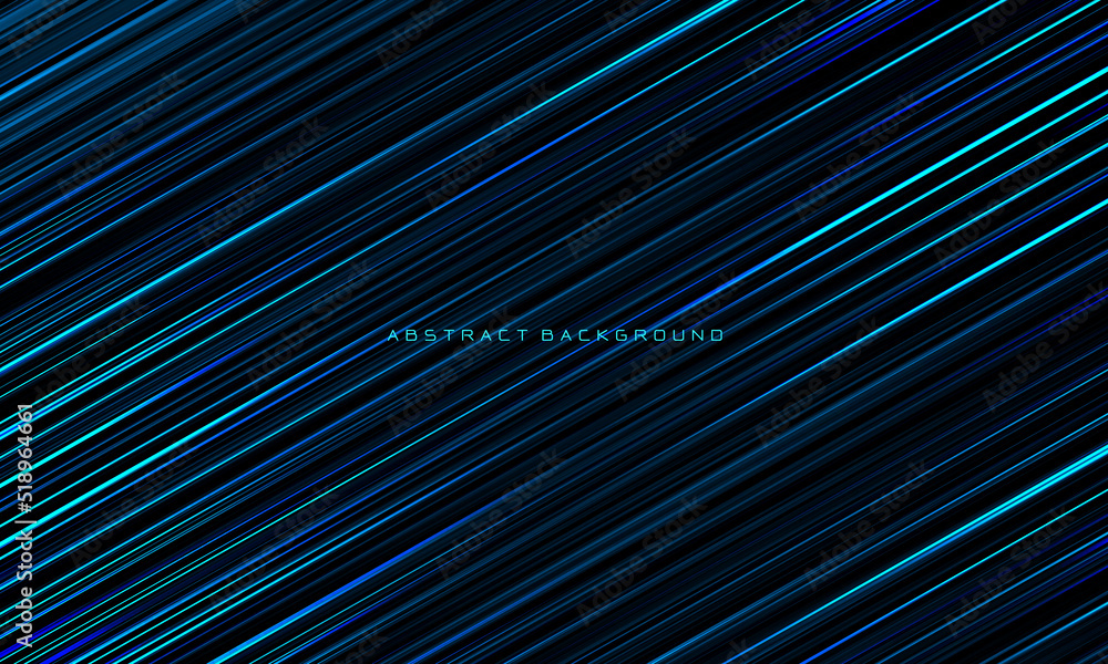 Poster abstract blue light black lines stripe speed dynamic design modern luxury futuristic technology back