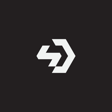 Initial letter SD monogram logo template.