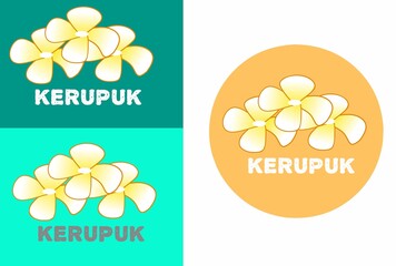 Vector logo design of yellow flower with color branding suitable for logo design.