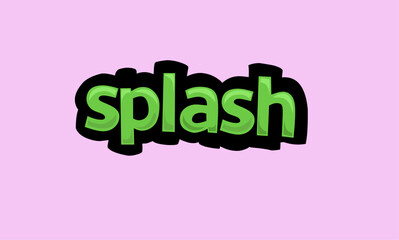 SPLASH background writing vector design
