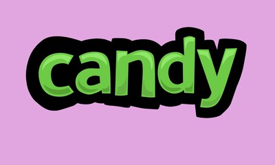 CANDY  background writing vector design