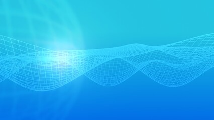 デジタルテクノロジーを連想させる青い背景イラスト