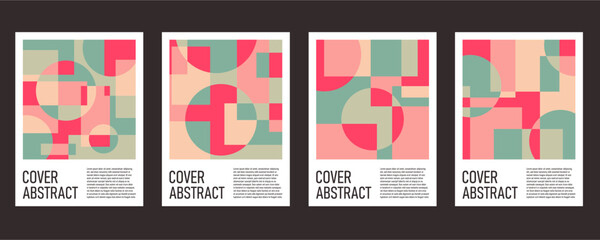 Geometric abstract cover background collection