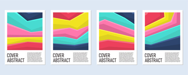 Geometric abstract cover background collection