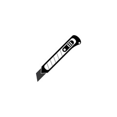 cutter knife - stationery icon vector