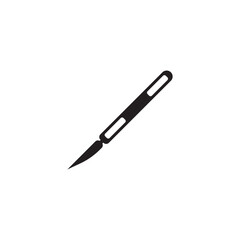 cutter knife - stationery icon vector