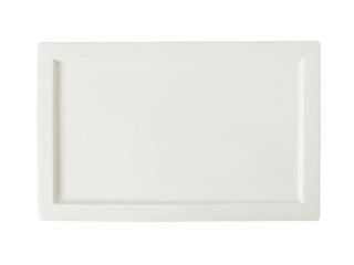 isolated ceramic plate on white background