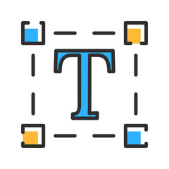 Text change line icon. Vector illustration concept