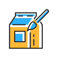 packaging design line icon. Vector illustration concept
