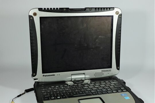 A sophisticated and durable laptop made by Panasonic that is no longer manufactured on July 24 in Kolaka, Indoensia.