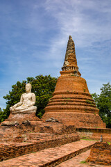 The Buddha statue in Wat Worachettharam, which means 