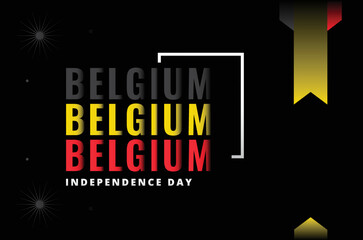 Belgium Independence Day Design Background For International Moment
