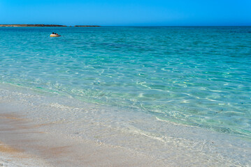 Sardegna, lo splendido mare di Maimoni, vicino a Cabras, Italia, Europa 