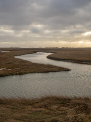 North Sea landscape in Sankt Peter-Ording, Germany