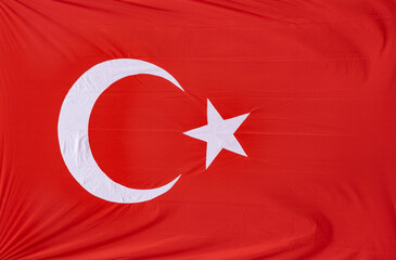 flag of Turkey as background