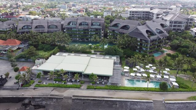 view of hotel on canggu , Bali beach