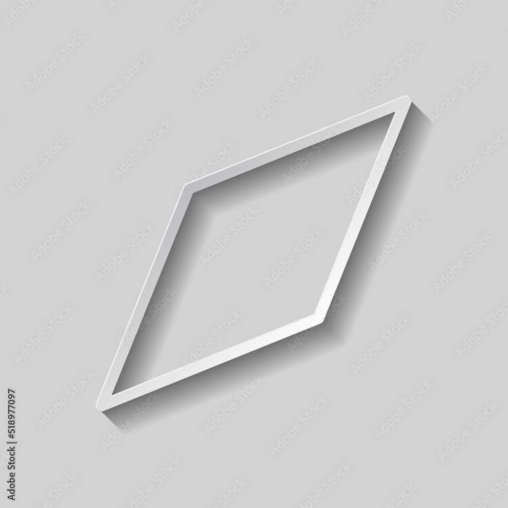 Poster compass simple icon vector. flat design. paper style with shadow. gray background.ai