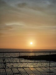 Fototapeta premium sunset over the sea