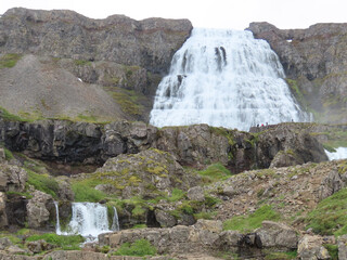 The spectacular Dynjandi waterfall in Iceland