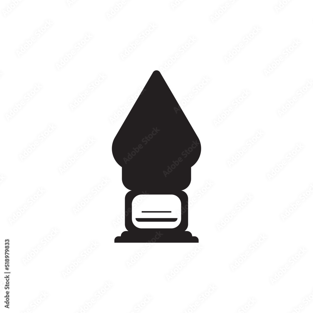 Canvas Prints Trophy icon logo vector