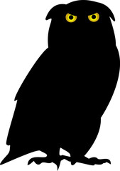 owl icon. vector sign symbol on white background