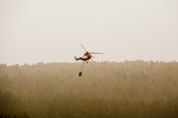 Rescue firefighter helicopter