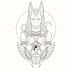 Anubis Tattoo design