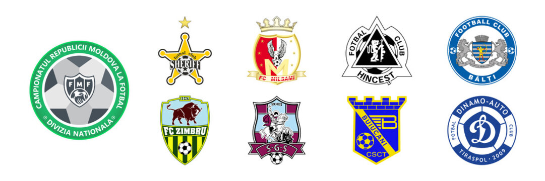 Moldovan Super Liga, season 2022, 2023, Moldova, FC Sheriff Tiraspol, FC Zimbru Chisinau, FC Balti, Dacia Buiucani, FC Dinamo Auto Tiraspol, FC Milsami Orhei, FC Petrocub, Kyiv,Ukr - July 24, 2022