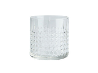 New clean empty glass isolated on white