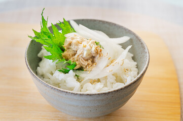 ご飯にのせたツナマヨ