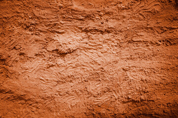 Wall of soil house. Mud texture and dark tone.
