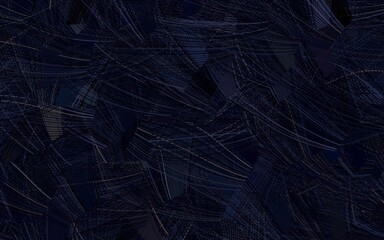 Dark Gray vector template with chaotic shapes.
