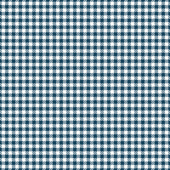 Seamless blue and white pin check pattern. Vector textile background