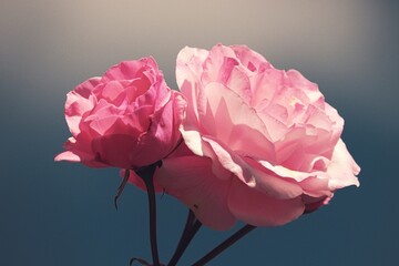 Rosen mit rosa Blütenblättern