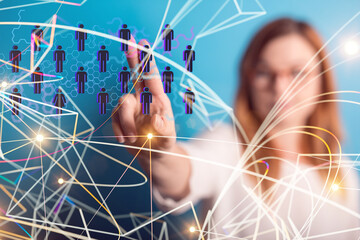 social network and leadership as concept.You need resource