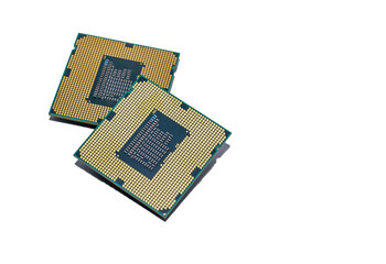 CPU (Central Processing Unit) isolated on white background
