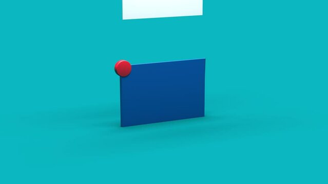 New email and mail, new message animation. 4k. Animation of letters falling into an envelope along with a message counter. 3d rendering