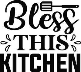 Bless this kitchen vector arts